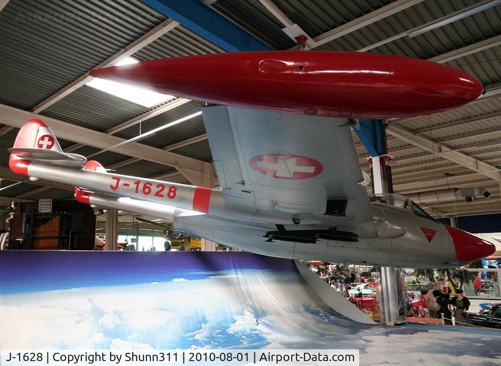 J-1628, De Havilland (F+W Emmen) DH-112 Venom FB.54 C/N 838, S/n 838 - Swiss Air Force Venom FB.50 preserved @ SInsheim Museum...