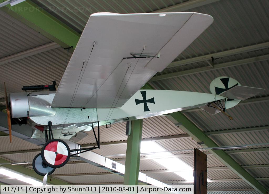 417/15, Fokker E.III Eindecker C/N Not found 417/15, Fokker E.III replica preserved @ Sinsheim Museum...