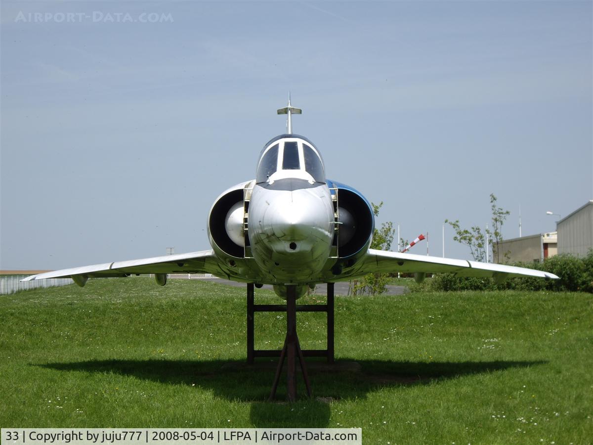 33, Dassault Mirage 5F C/N 33, on display at Persan Beaumont