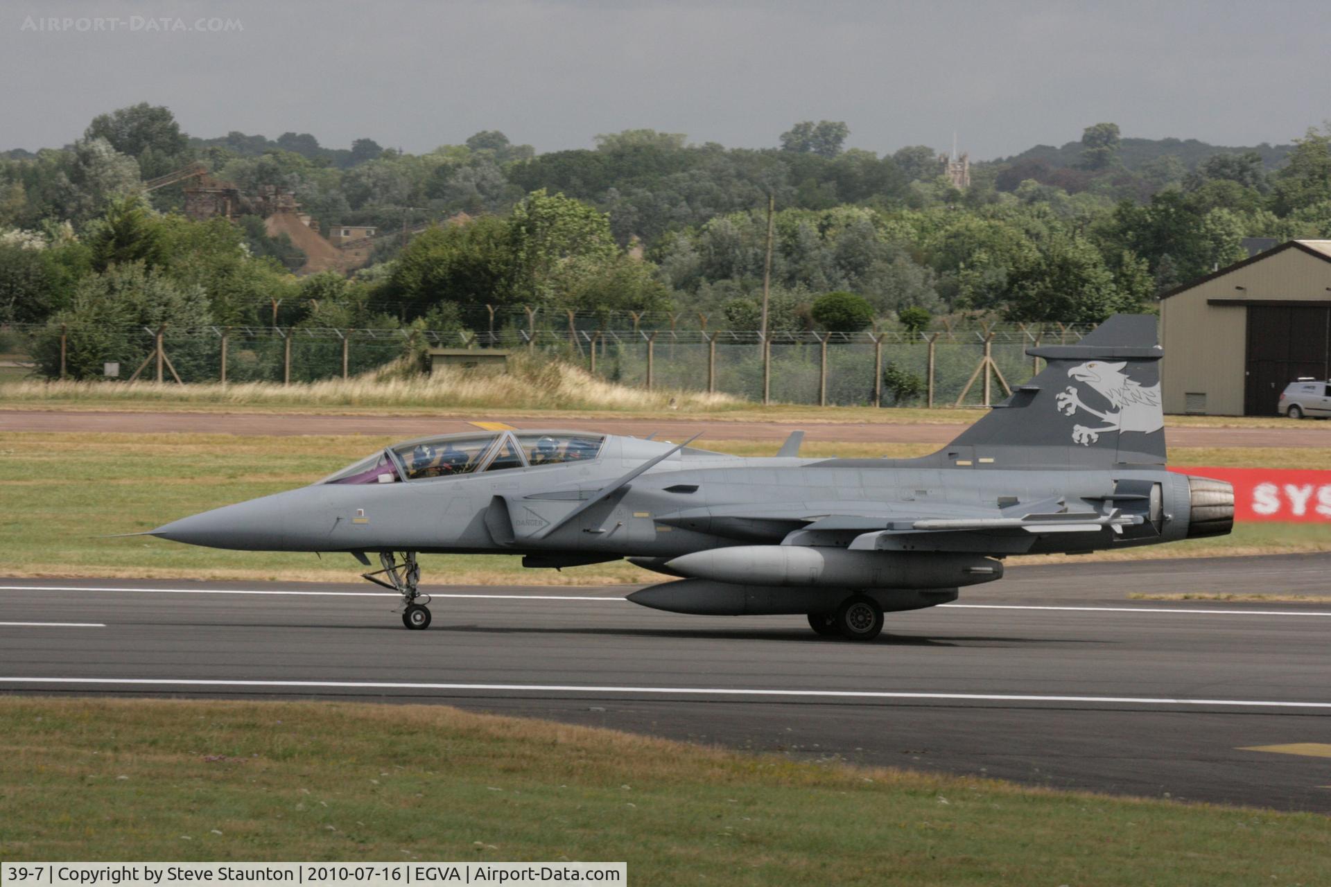 39-7, Saab JAS-39 Gripen NG Demo C/N 397, Taken at the Royal International Air Tattoo 2010
