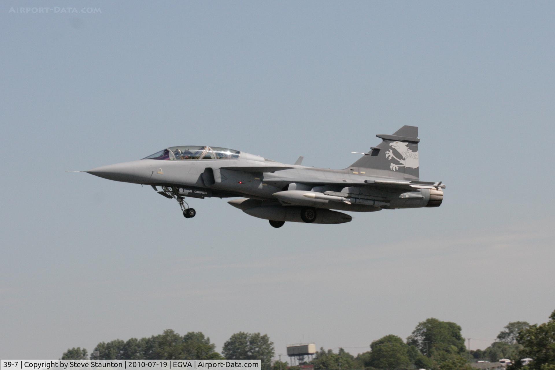 39-7, Saab JAS-39 Gripen NG Demo C/N 397, Taken at the Royal International Air Tattoo 2010