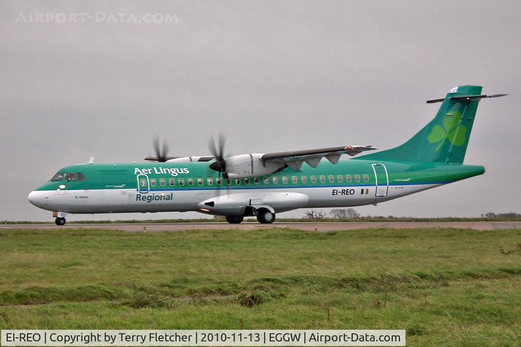 EI-REO, 2008 ATR 72-212A C/N 787, Aer Arran / Aer Lingus Commuter ATR ATR -72-500, c/n: 787 at Luton