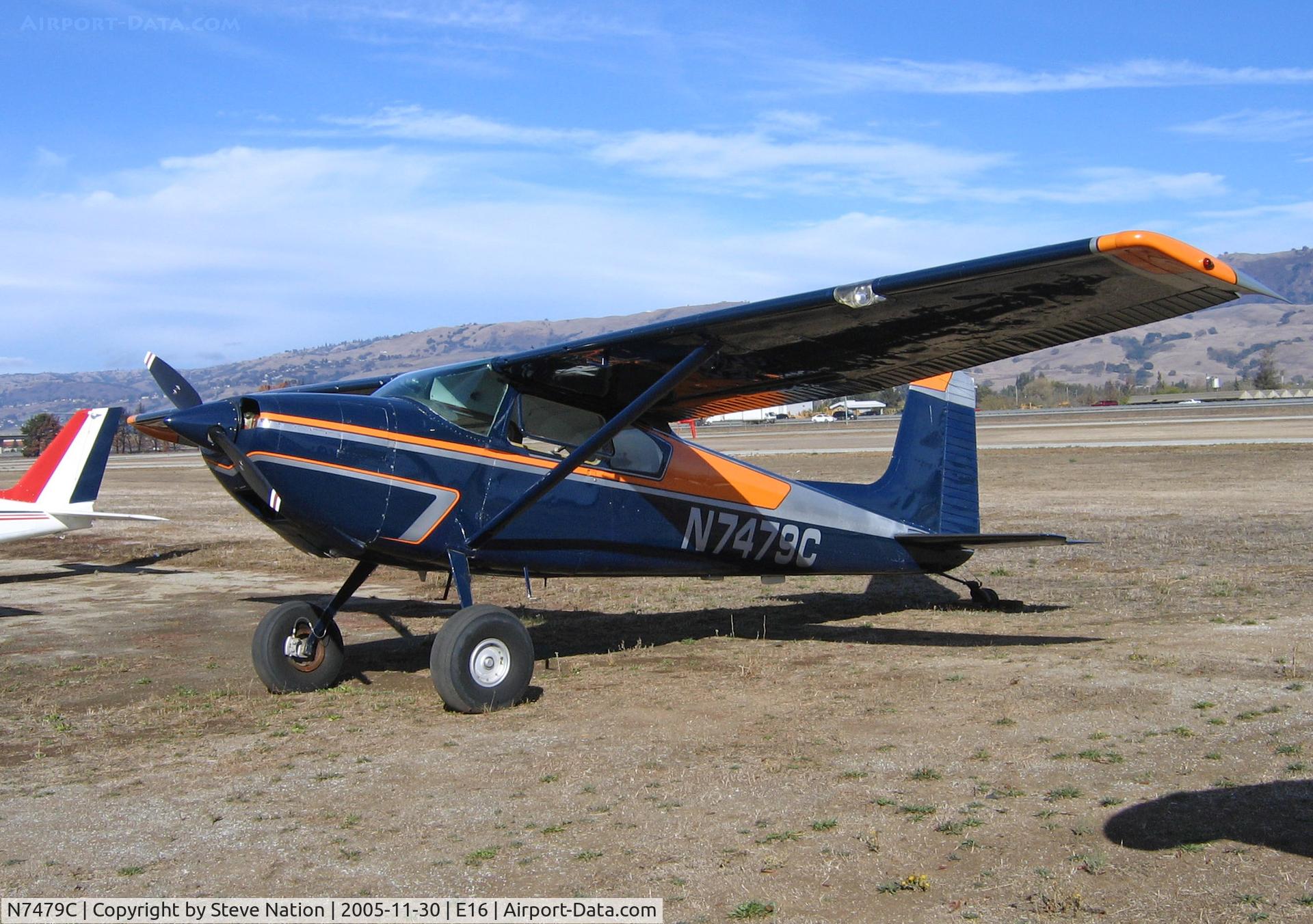 N7479C, 1957 Cessna 180 C/N 30565, 1957 Cessna 180 @ E16/South County Airport/San Martin, CA home base (registered to owner in Oregon by Aug 2007)