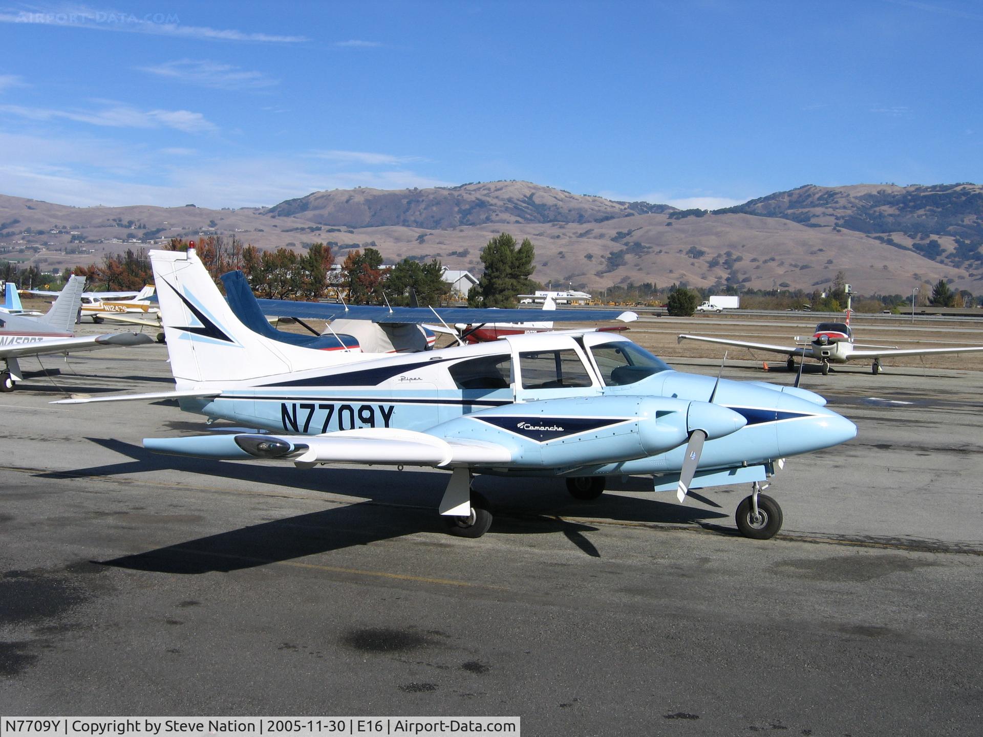 N7709Y, 1965 Piper PA-30 Twin Comanche C/N 30-797, Beautiful 1965 Piper PA-30 Twin Comanche @ E16/South County Airport/San Martin, CA home base