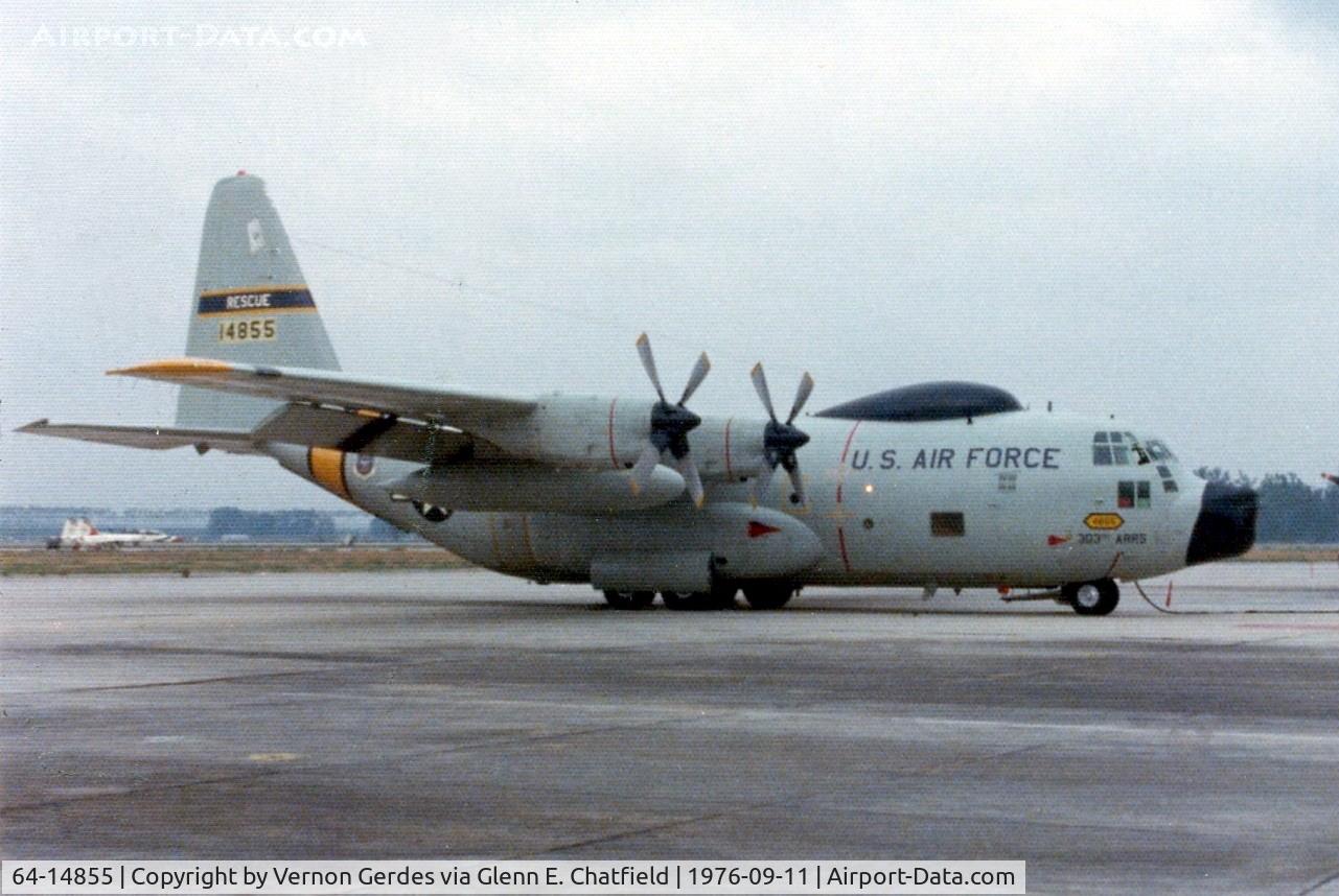 64-14855, 1964 Lockheed HC-130H-LM Hercules C/N 382-4055, Photo taken at Morton AFB.  Was given to me by my Civil Air Patrol Commander, Vernon Gerdes.