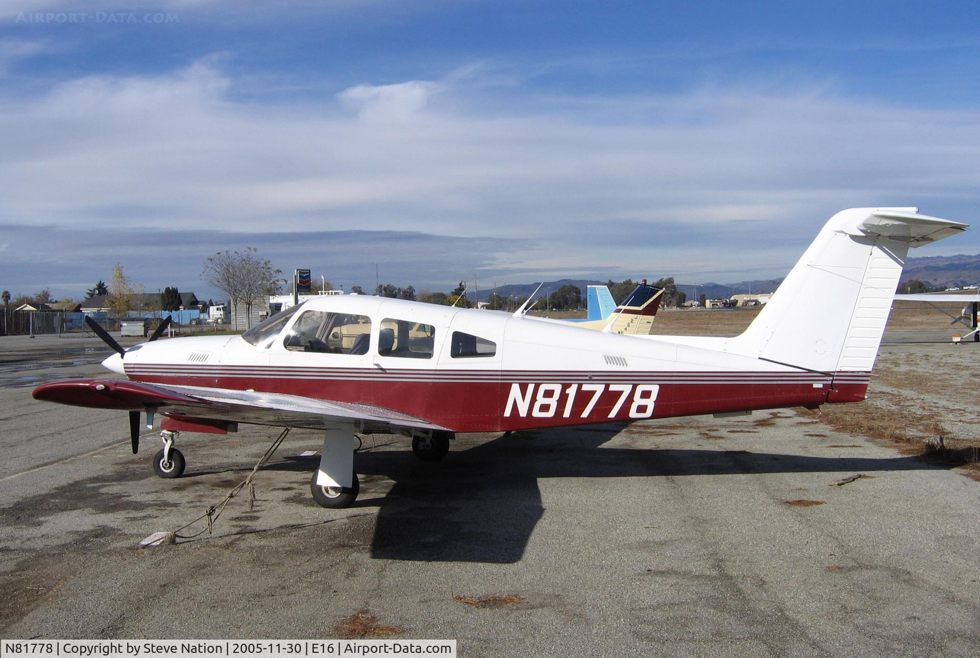 N81778, 1980 Piper PA-28RT-201T Arrow IV C/N 28R-8031084, 1980 Piper PA-28RT-201T @ E16/South County Airport/San Martin, CA