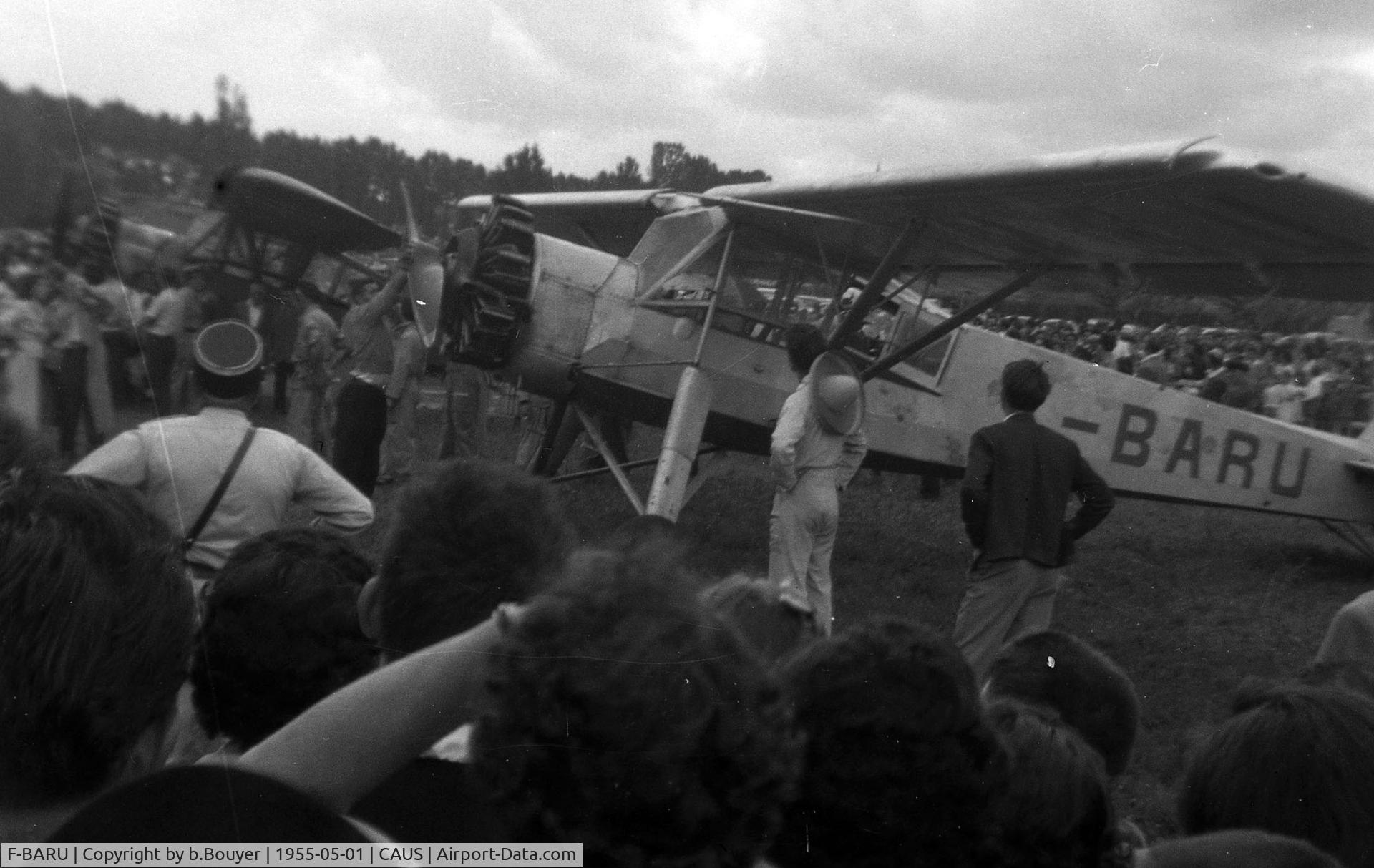 F-BARU, Morane-Saulnier MS-502 Criquet C/N 526, vu en remorquage de planeurs à Caussade 82000
