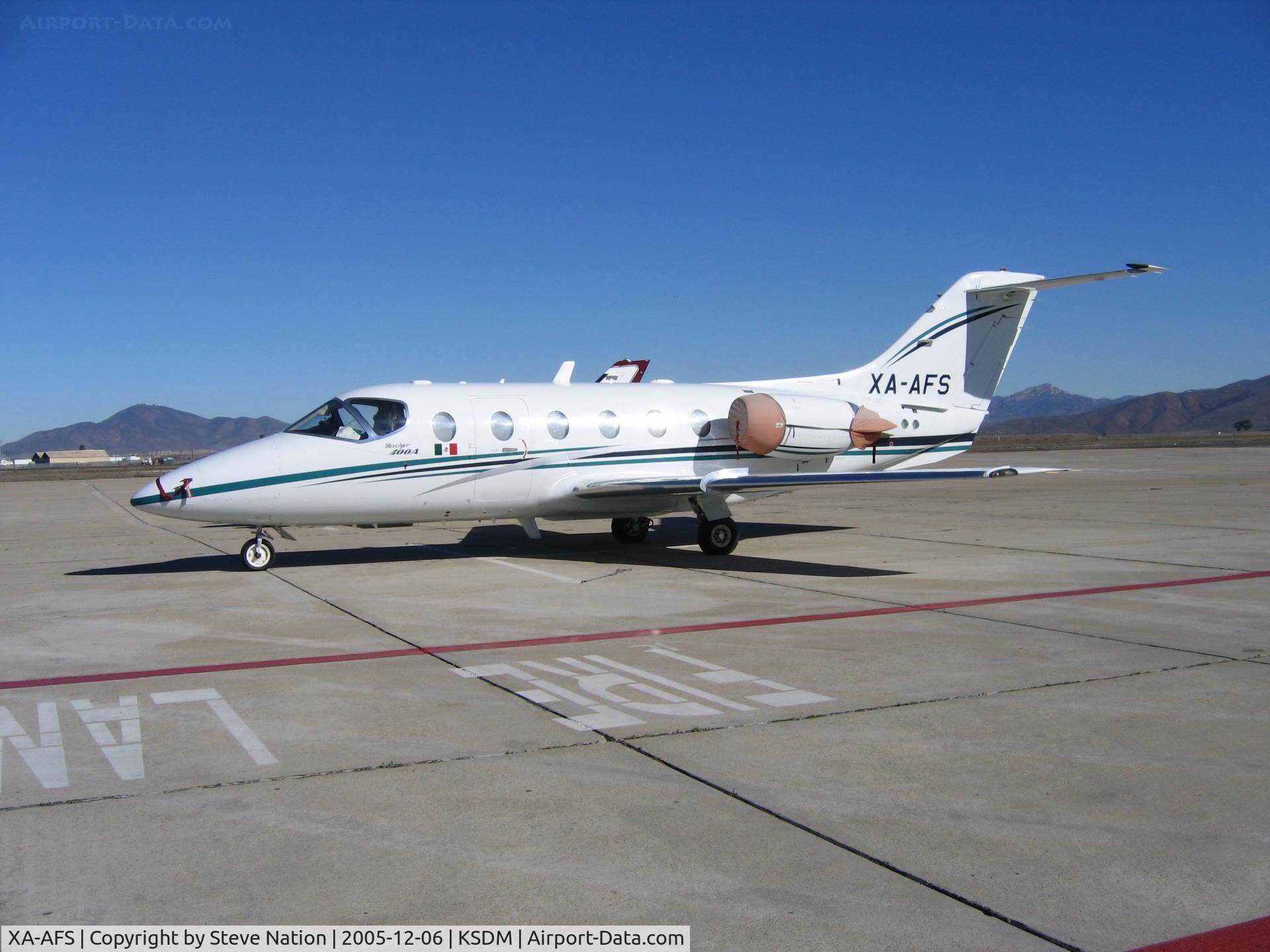 XA-AFS, 2000 Beechcraft 400A Beechjet C/N RK-259, 1999 Beechcraft 400A @ KSDM/Brown Field, San Diego, CA