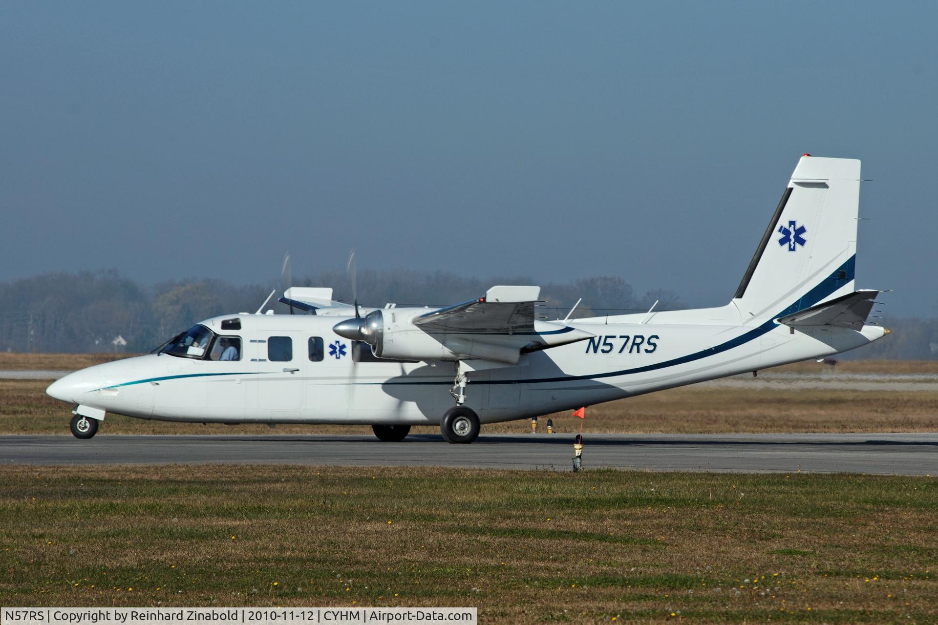 N57RS, 1974 Aero Commander 690A Turbo Commander C/N 11149, at Hamilton/YHM - operating as a mini-freighter