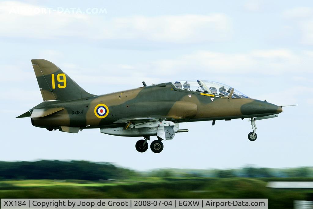 XX184, 1977 Hawker Siddeley Hawk T.1 C/N 031/312031, 70 yaers Spitfire for 19 Sq scheme.