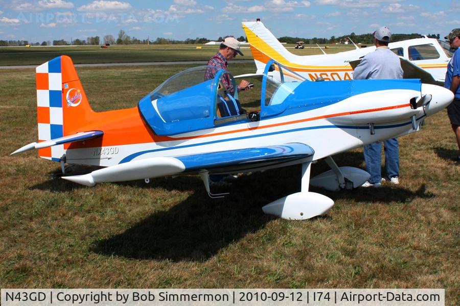 N43GD, Corby CJ-1 Starlet C/N 003, Mid-East Regional Fly-In at Urbana, Ohio