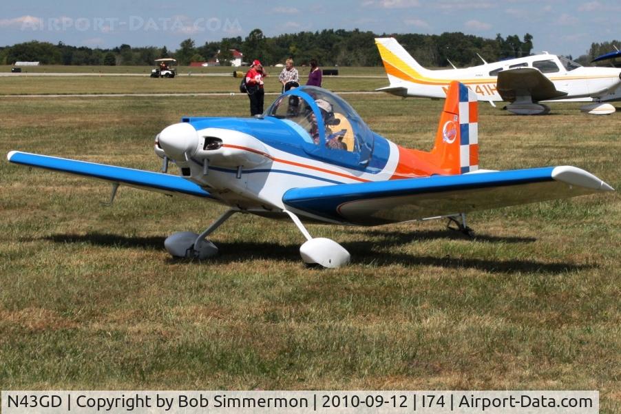 N43GD, Corby CJ-1 Starlet C/N 003, Mid-East Regional Fly-In at Urbana, Ohio