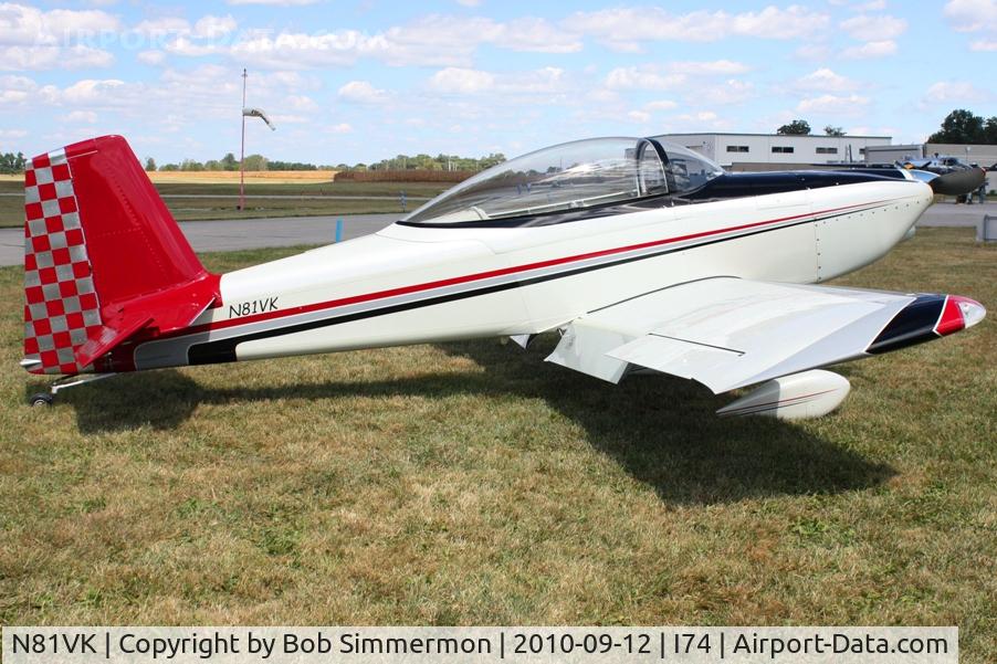N81VK, Vans RV-8 C/N 80360, Mid-East Regional Fly-In at Urbana, Ohio