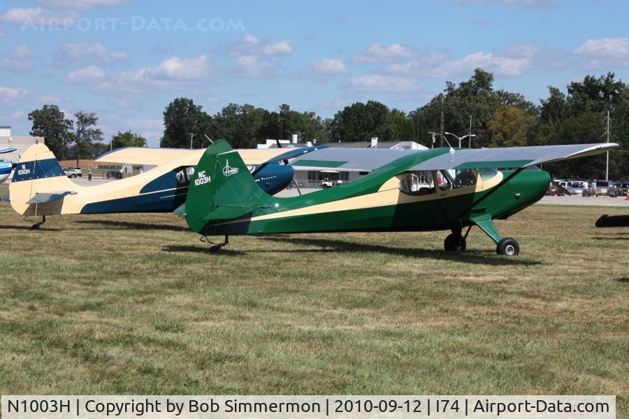 N1003H, 1948 Aeronca 15AC Sedan C/N 15AC-5, Pair of Aeronca Sedan's (N1003H & N1010H) at Mid-East Regional Fly-In at Urbana, Ohio