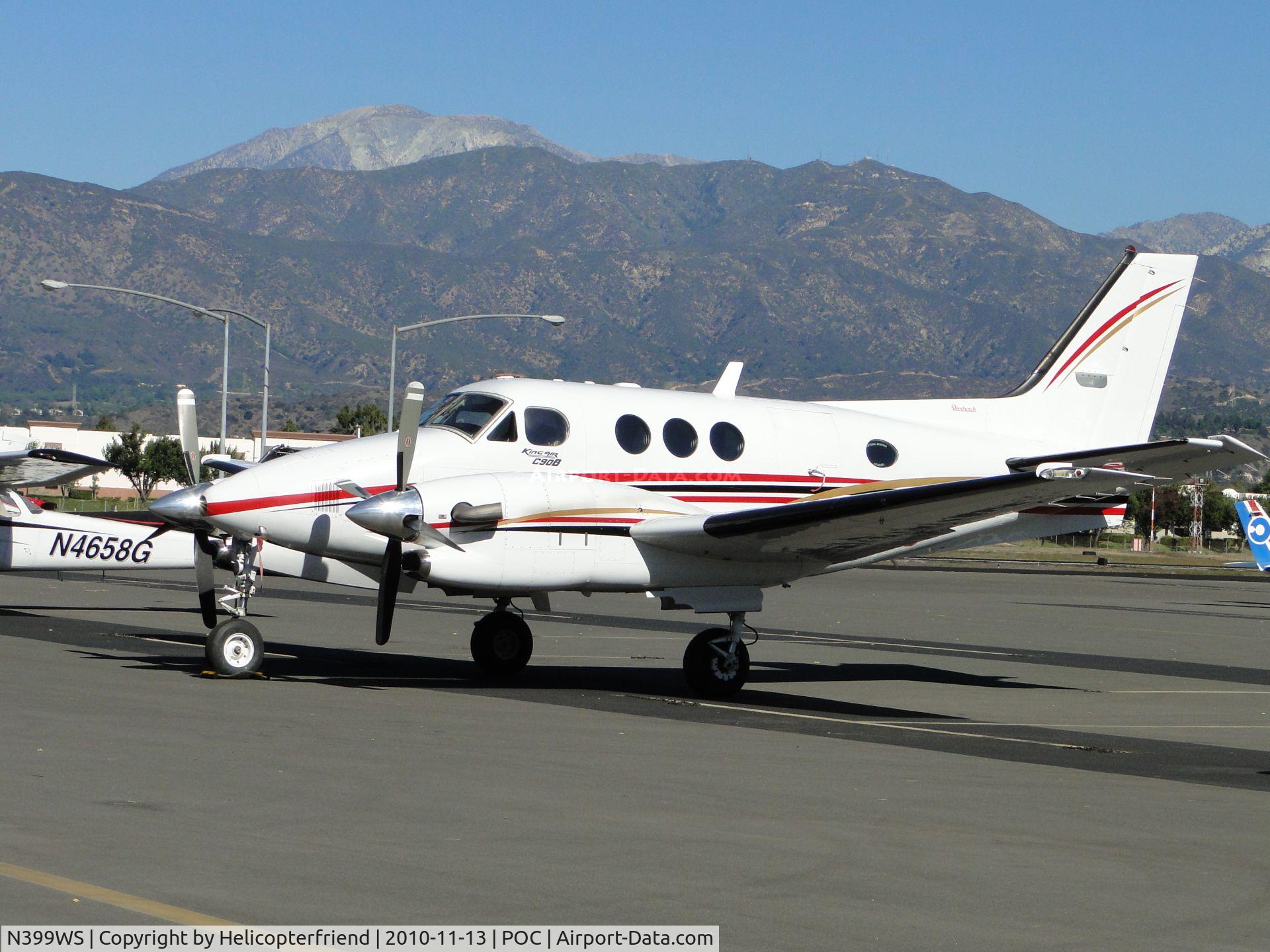 N399WS, 1999 Raytheon Aircraft Company C90A C/N LJ-1547, Parked in transient parking