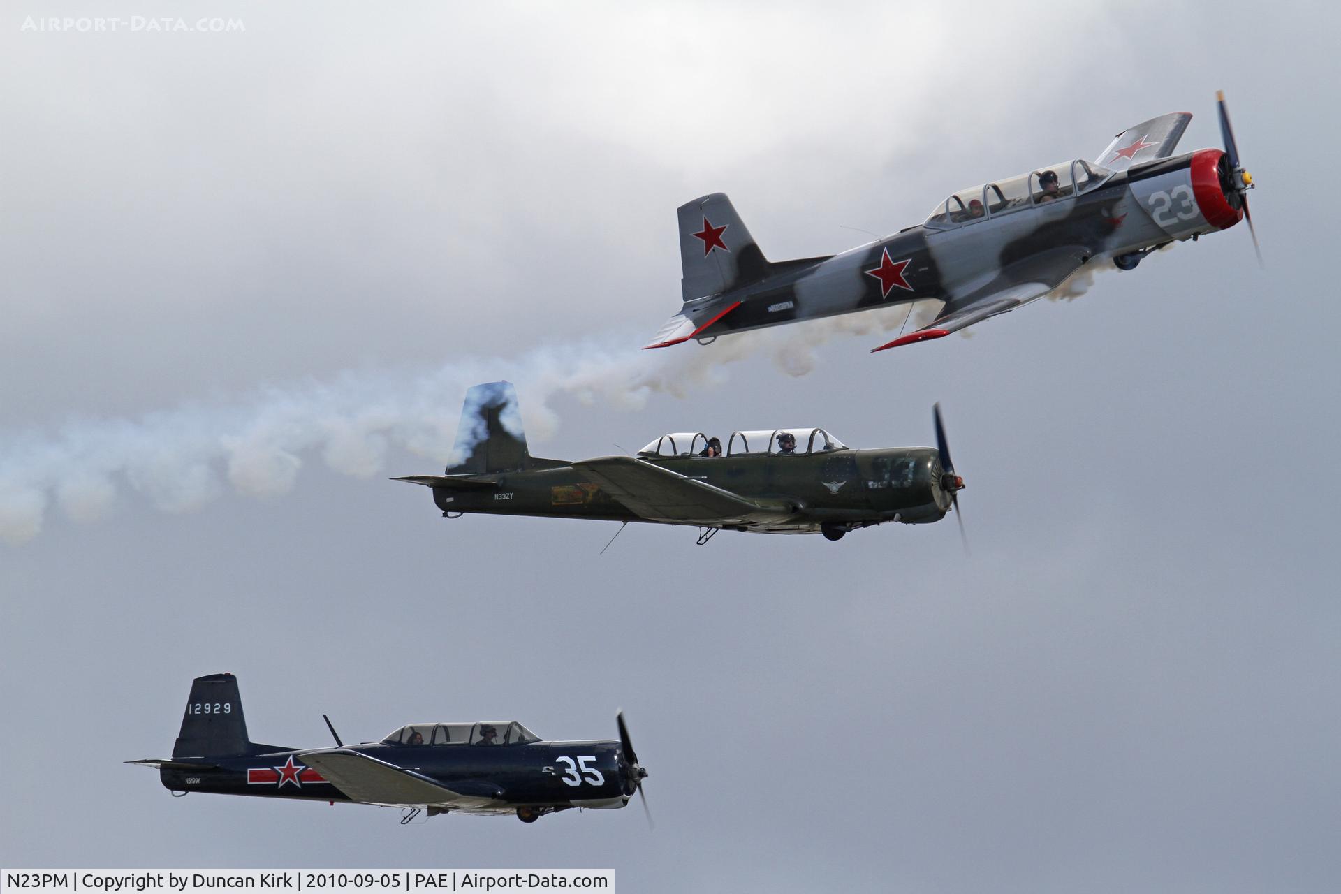 N23PM, 1978 Nanchang CJ-6 C/N 3832012, Three Nanchangs