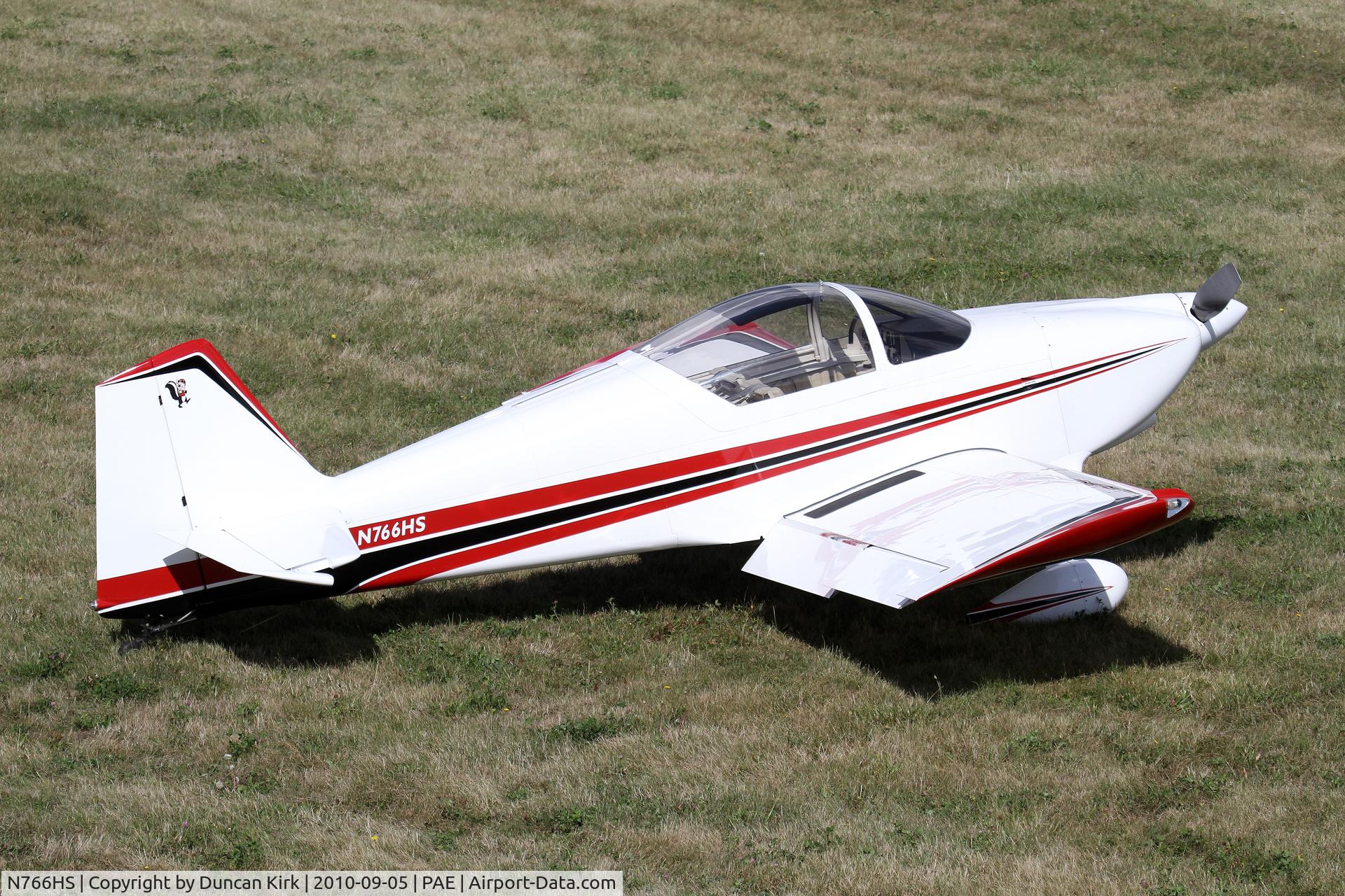N766HS, 1998 Vans RV-6 C/N 20509, A visitor to the Historic Aircraft show