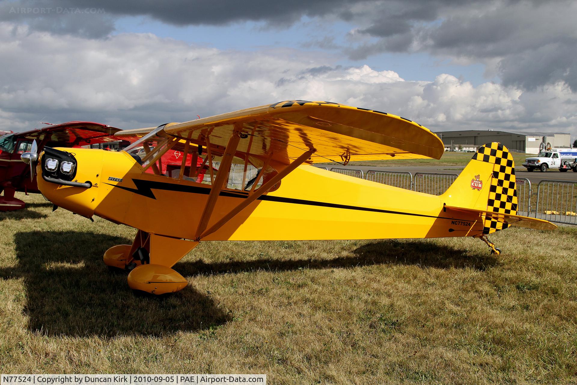 N77524, 1946 Piper J3C-65 Cub Cub C/N 22015, Nice Cub with spats