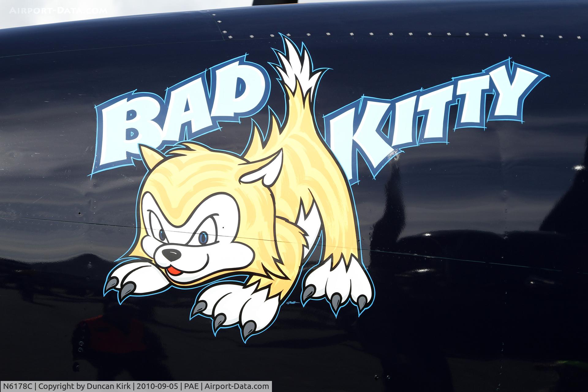 N6178C, Grumman F7F-3 Tigercat C/N C.225, The nose art on Tiger Cat N6178C