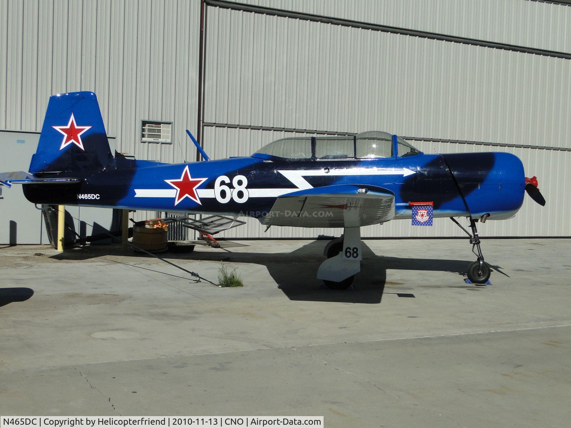 N465DC, Nanchang CJ-6 C/N 3632017, Tied down and parked by hanger