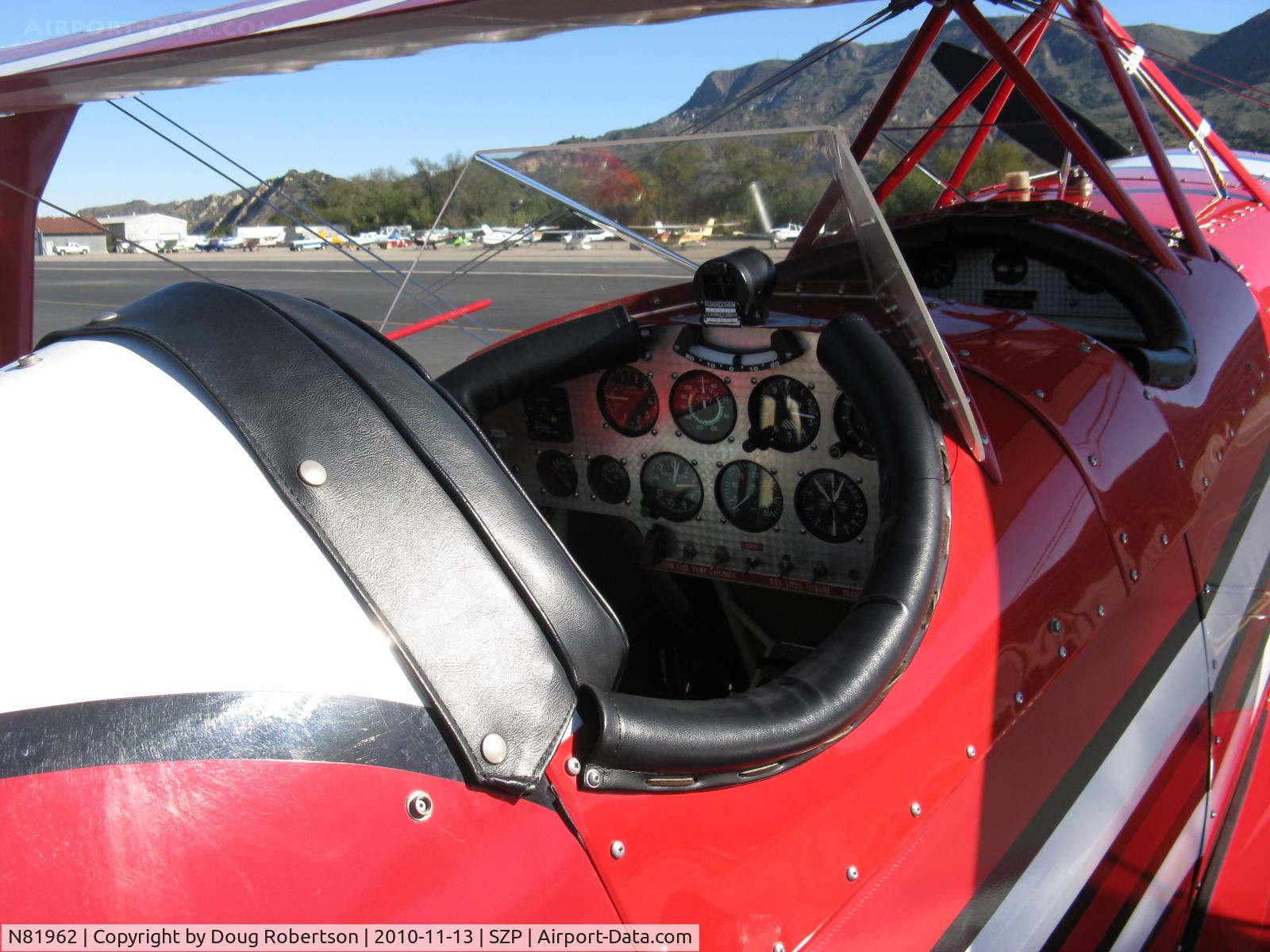 N81962, 1990 Steen Skybolt C/N 1 (N81962), 1990 Shull STEEN SKYBOLT, Lycoming O&VO-360 180 Hp, rear panel in the Office