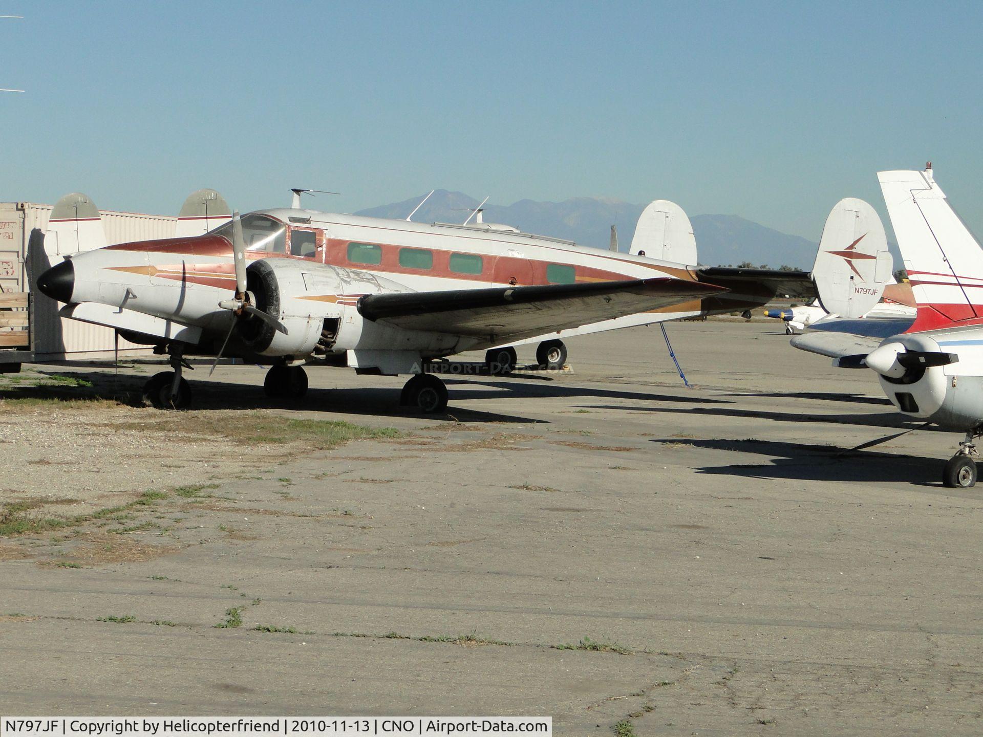 N797JF, 1951 Beech C-45G Expeditor C/N AF-287, Parked east of the tower