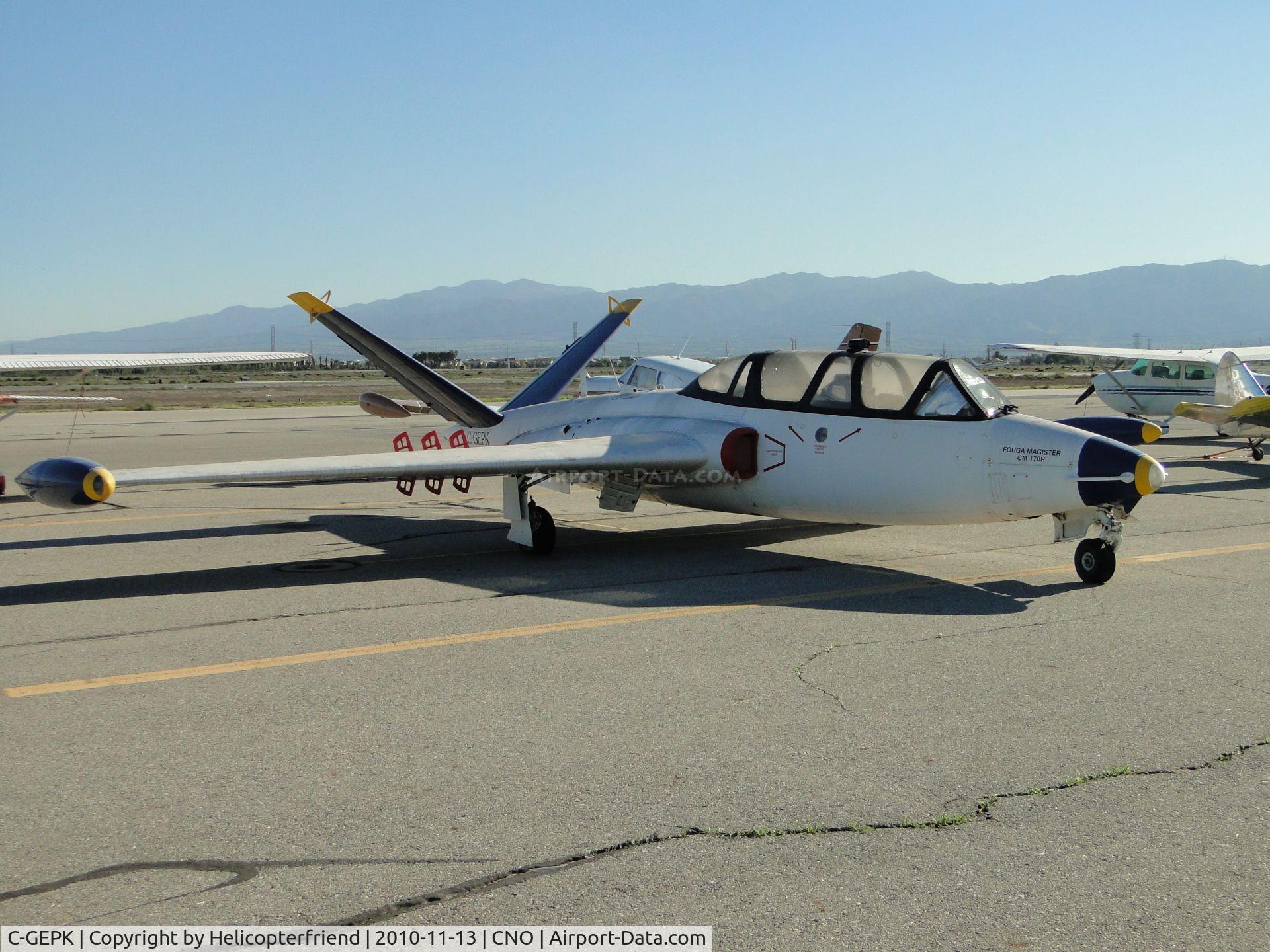 C-GEPK, 1959 Fouga CM-170 Magister C/N 220, Parked on the end spot east of the tower