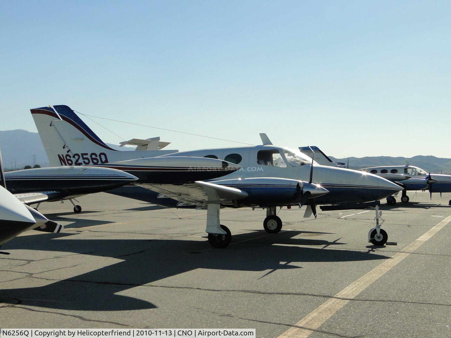 N6256Q, 1969 Cessna 401A C/N 401A0056, Parked east of the tower