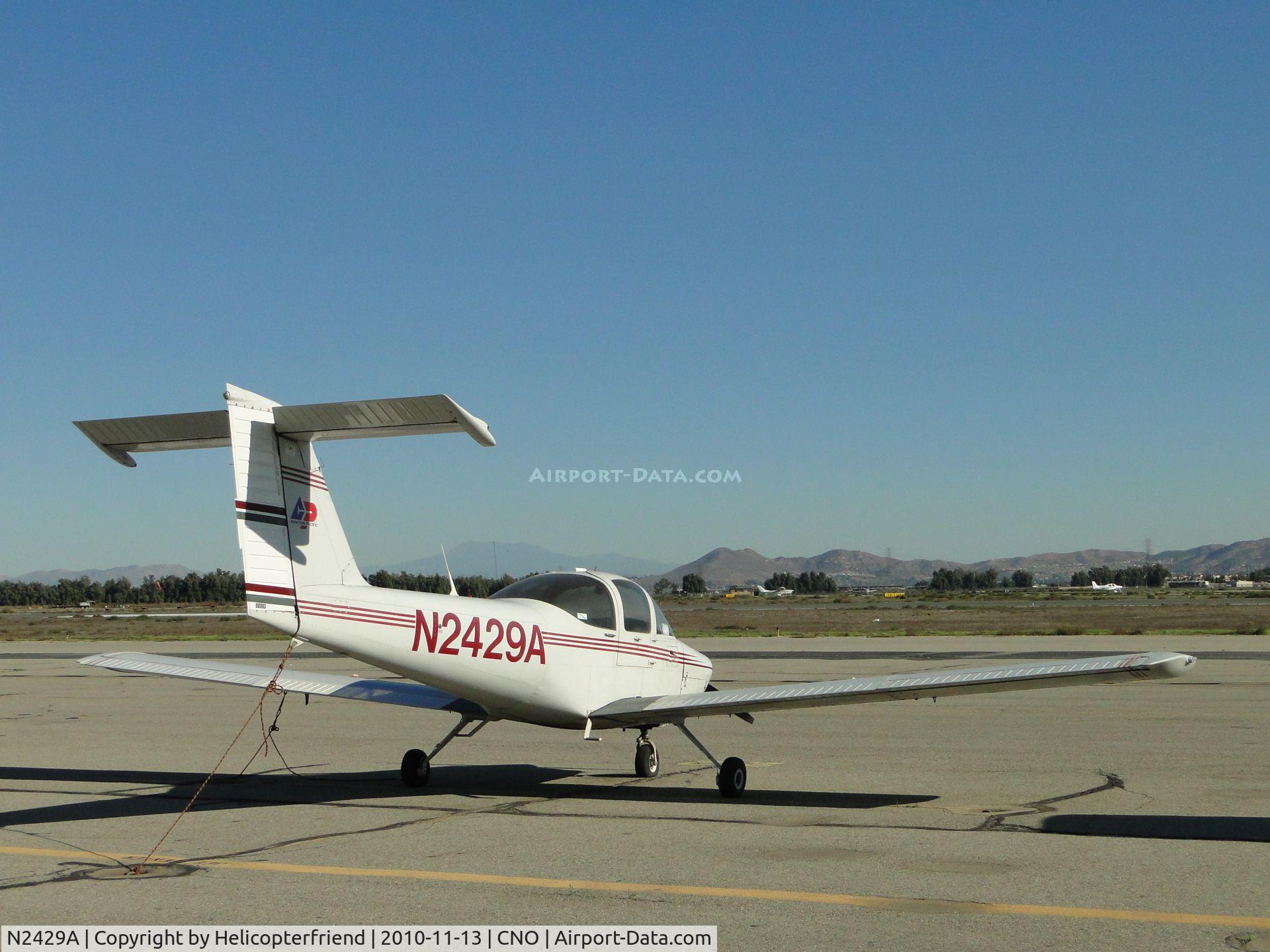 N2429A, 1978 Piper PA-38-112 Tomahawk Tomahawk C/N 38-78A0685, Facing south & parked east of the tower