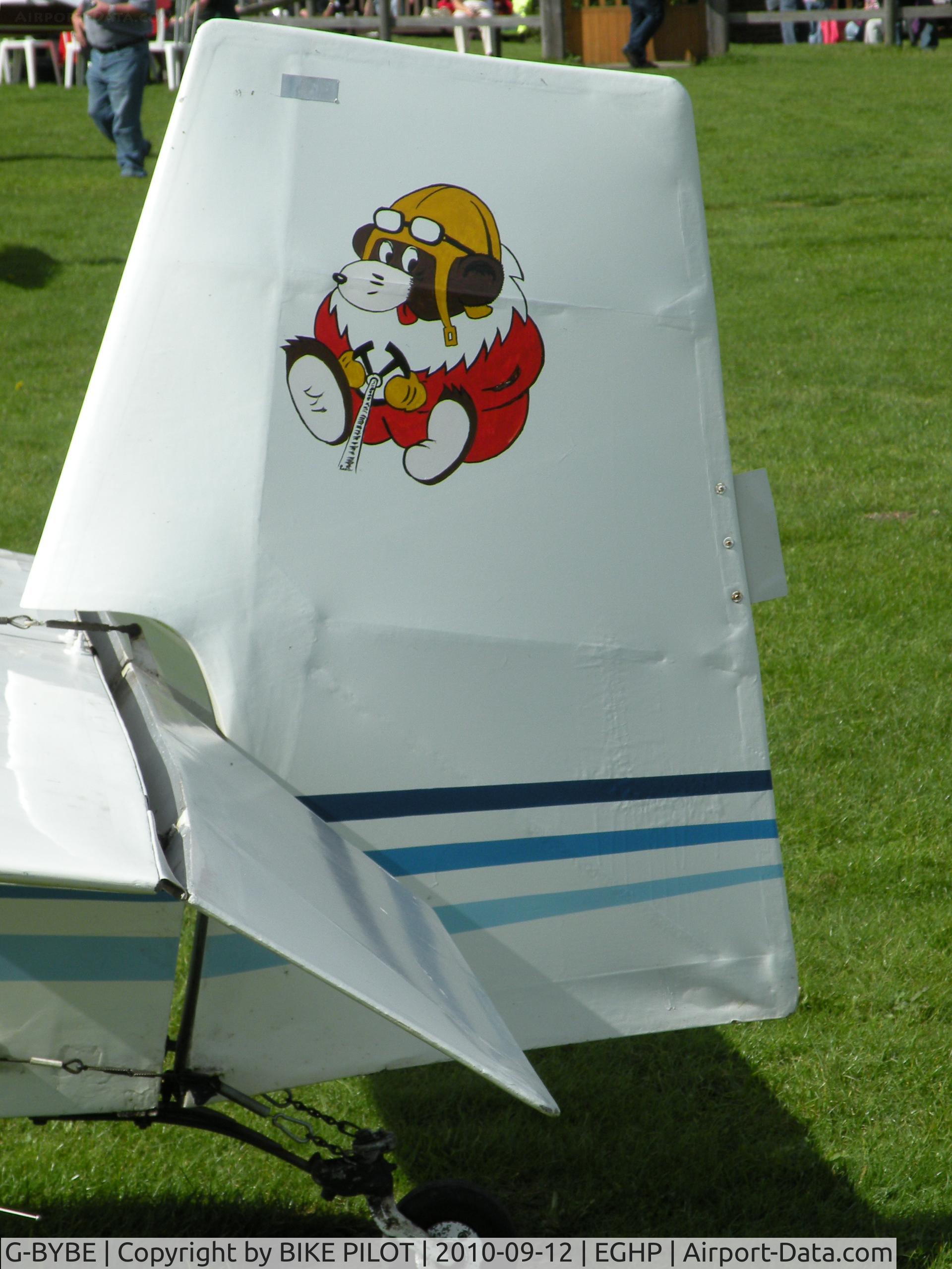 G-BYBE, 1964 Jodel (Wassmer) D-120A Paris-Nice C/N 269, Cute tail art