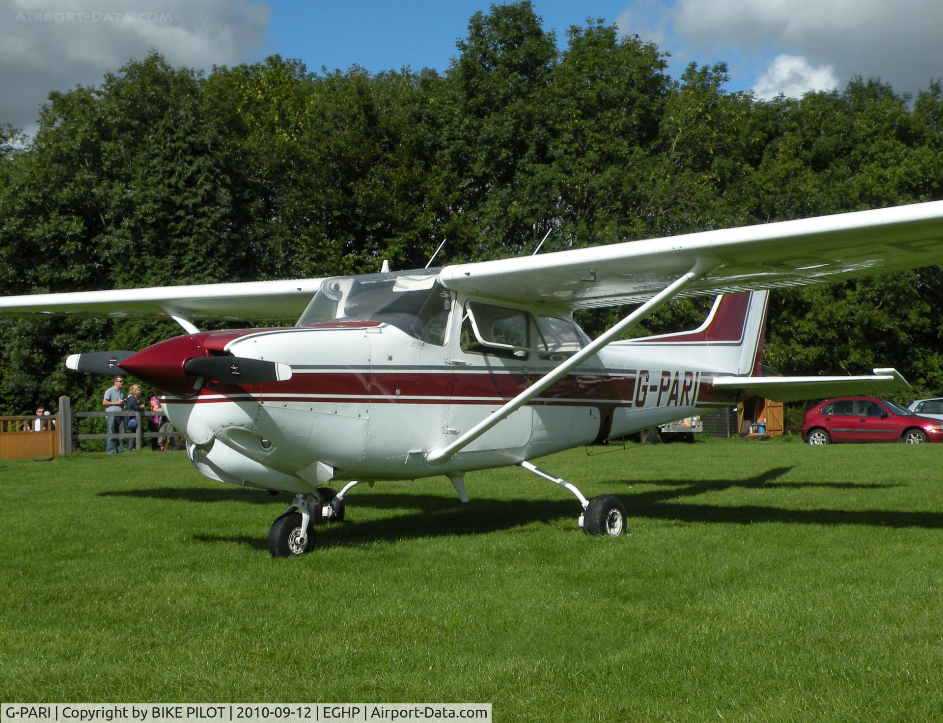G-PARI, 1980 Cessna 172RG Cutlass RG Cutlass RG C/N 172RG-0010, Parked next to the club house