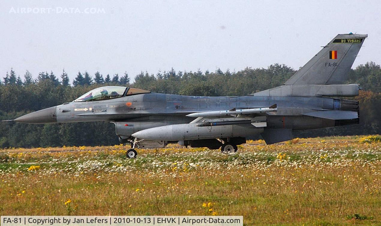 FA-81, SABCA F-16AM Fighting Falcon C/N 6H-81, General Dynamics F-16AM