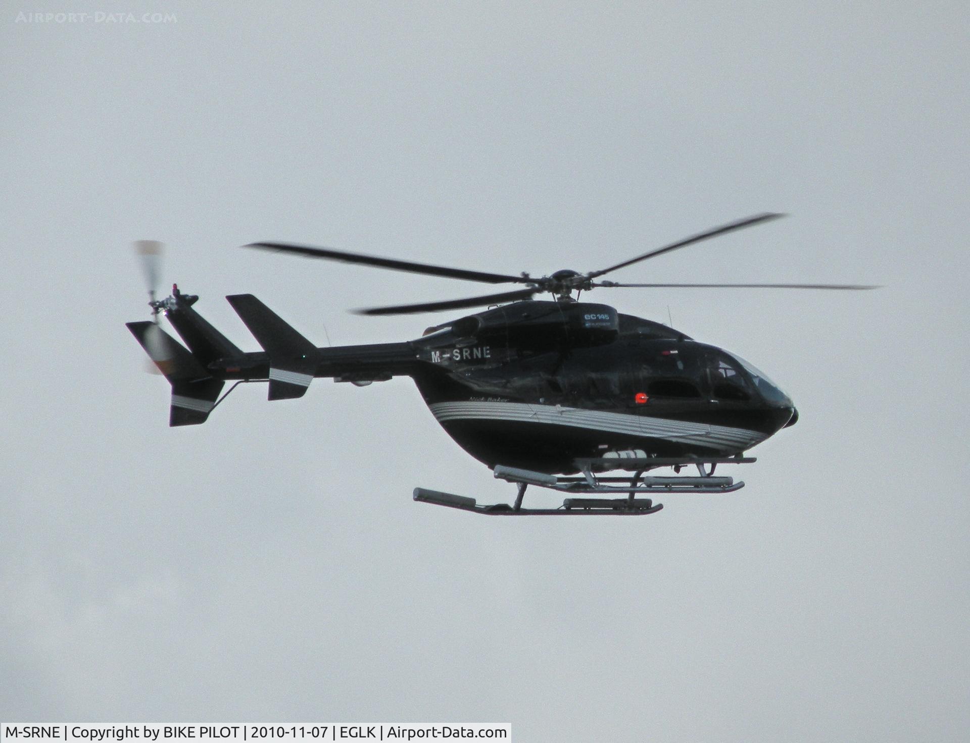 M-SRNE, 2010 Eurocopter-Kawasaki EC-145 (BK-117C-2) C/N 9283, Departing north east