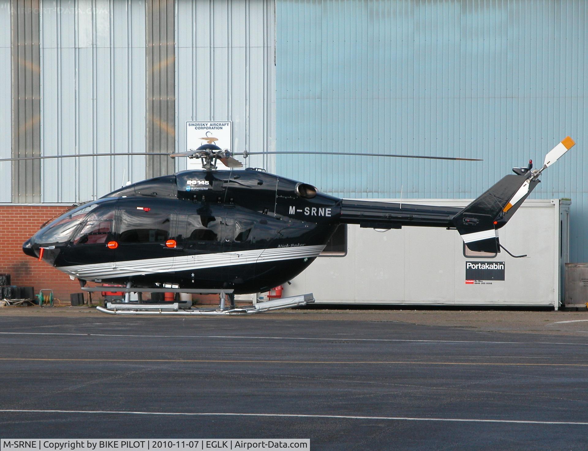 M-SRNE, 2010 Eurocopter-Kawasaki EC-145 (BK-117C-2) C/N 9283, Manx registered EC145 in the Premiair compound