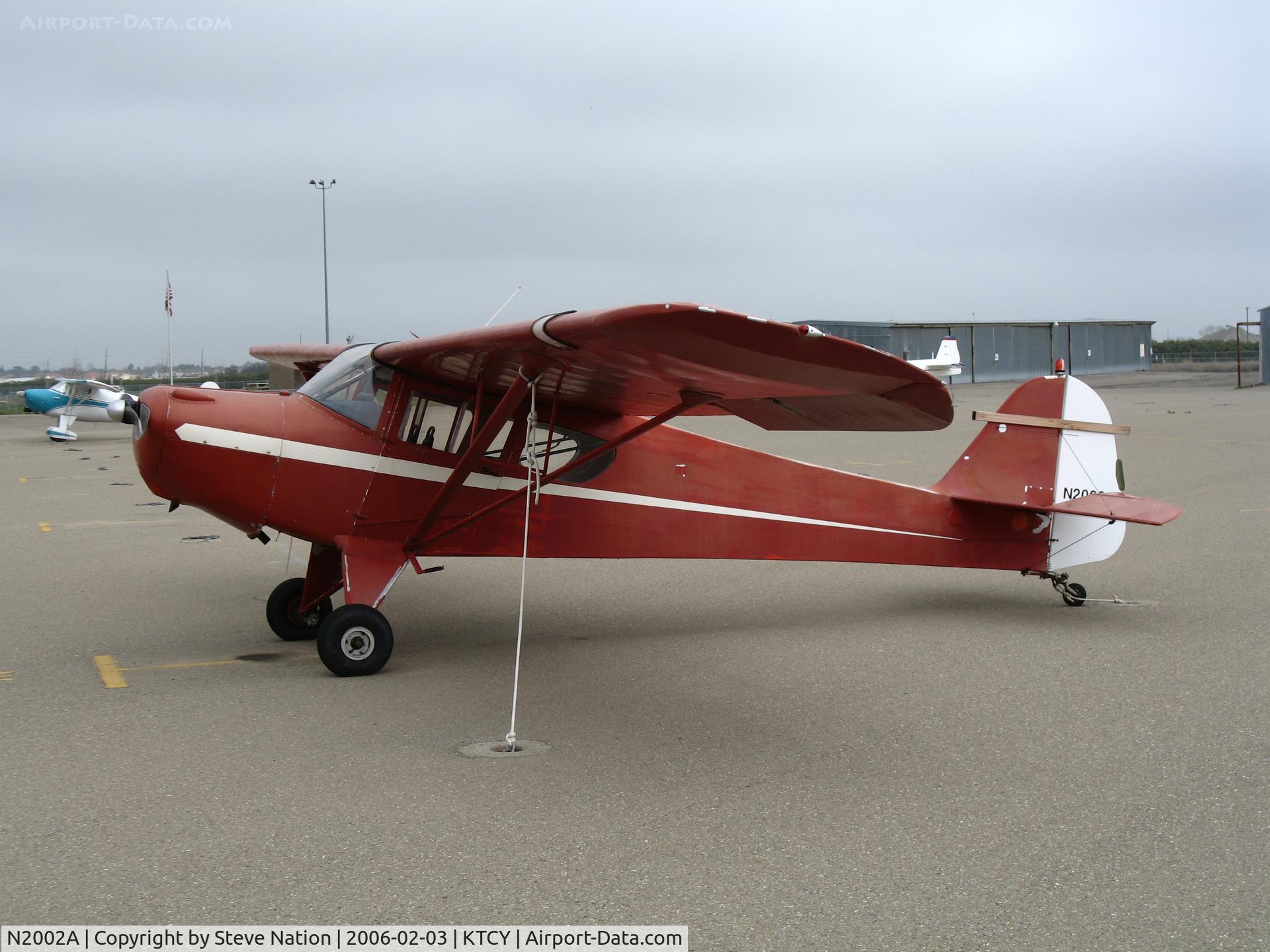 N2002A, 1979 Taylorcraft F-19 Sportsman C/N F-137, Taylorcraft F19 @ Tracy Municipal Airport, CA home base