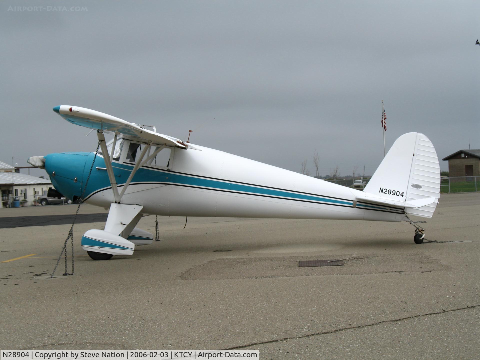 N28904, 1941 Luscombe 8B C/N 1646, 1941 Luscombe 8B @ Tracy Municipal Airport, CA home base (since moved to Auburn, CA then to new owner in Hagerstown, MD in Sep 2010)