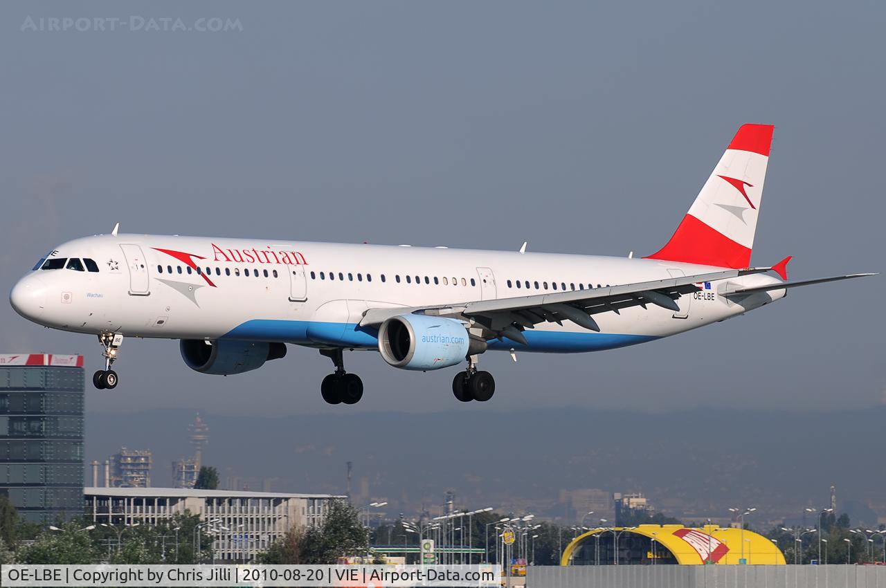 OE-LBE, 1998 Airbus A321-211 C/N 935, Austrian