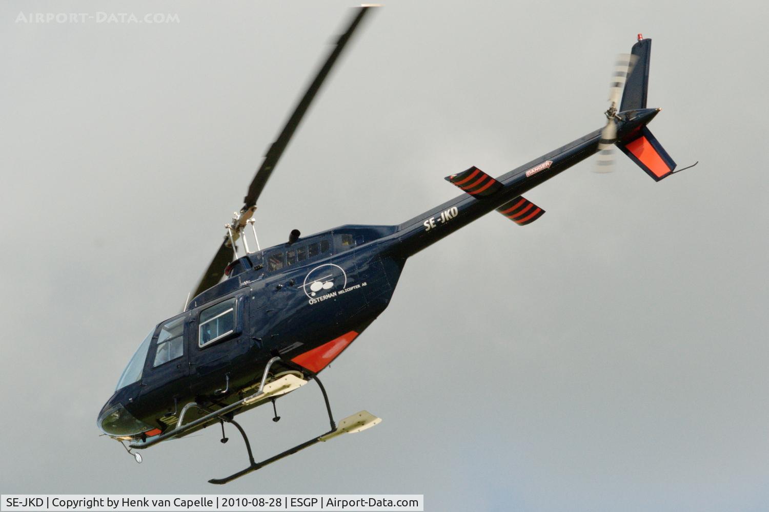 SE-JKD, 1981 Bell 206B C/N 3555, Bell JetRanger flying for Osterman Aero.