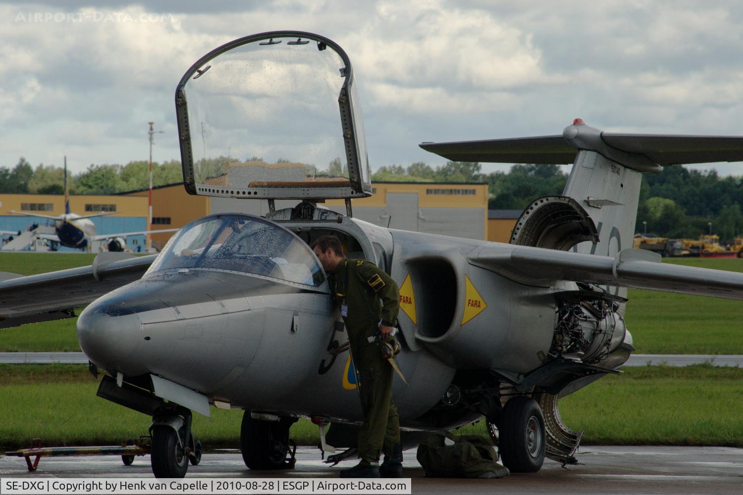 SE-DXG, 1968 Saab Sk60E C/N 60-140, Saab Sk60E trainer of the Swedish Air Force Heritage Flight.