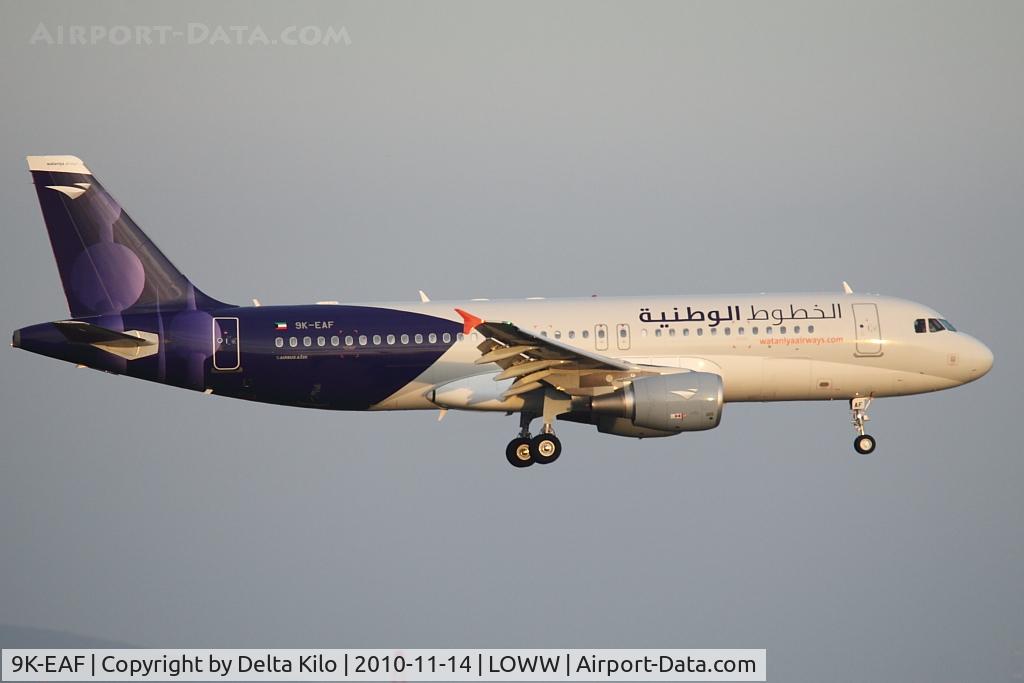 9K-EAF, 2010 Airbus A320-214 C/N 4304, WAN [KW] Wataniya Airways