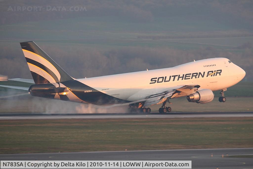 N783SA, 1987 Boeing 747-281F C/N 23919, SOO [9S] Southern Air-first visit at vienna