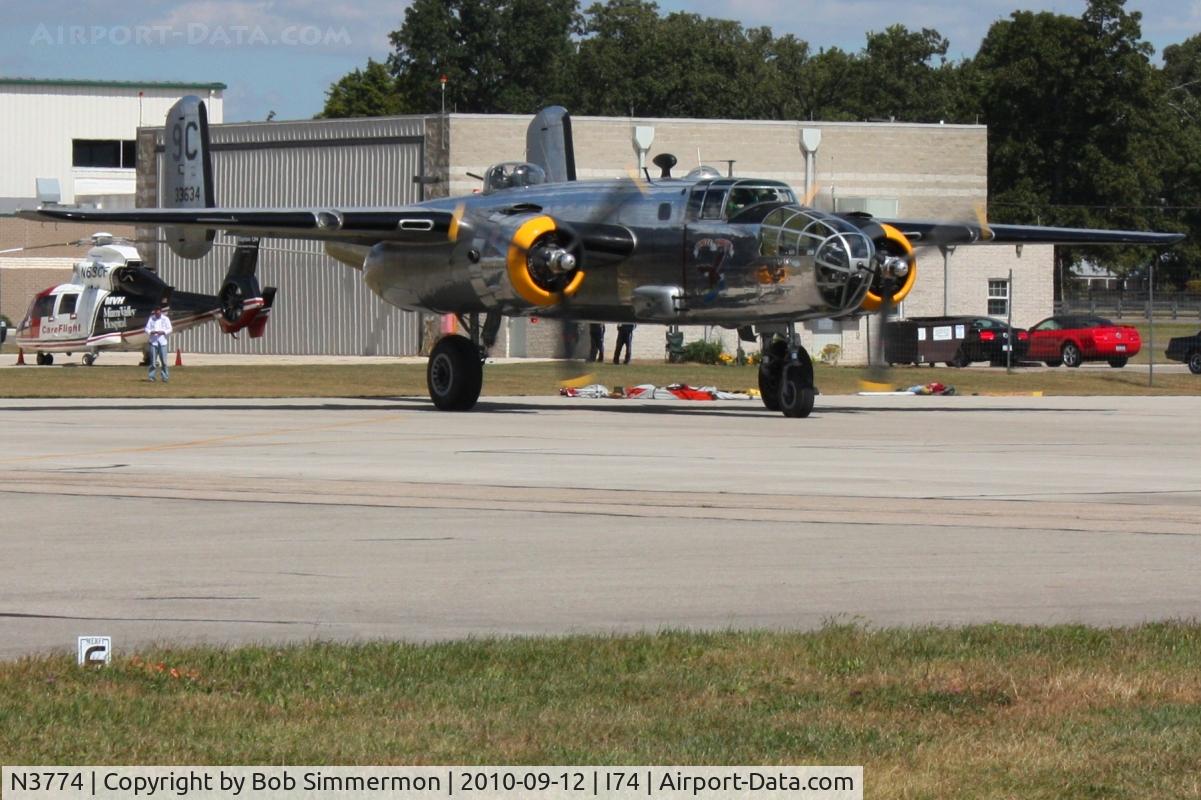 N3774, 1943 North American B-25D Mitchell C/N 100-23960, Mid-East Regional Fly-In (MERFI) - Urbana, Ohio.