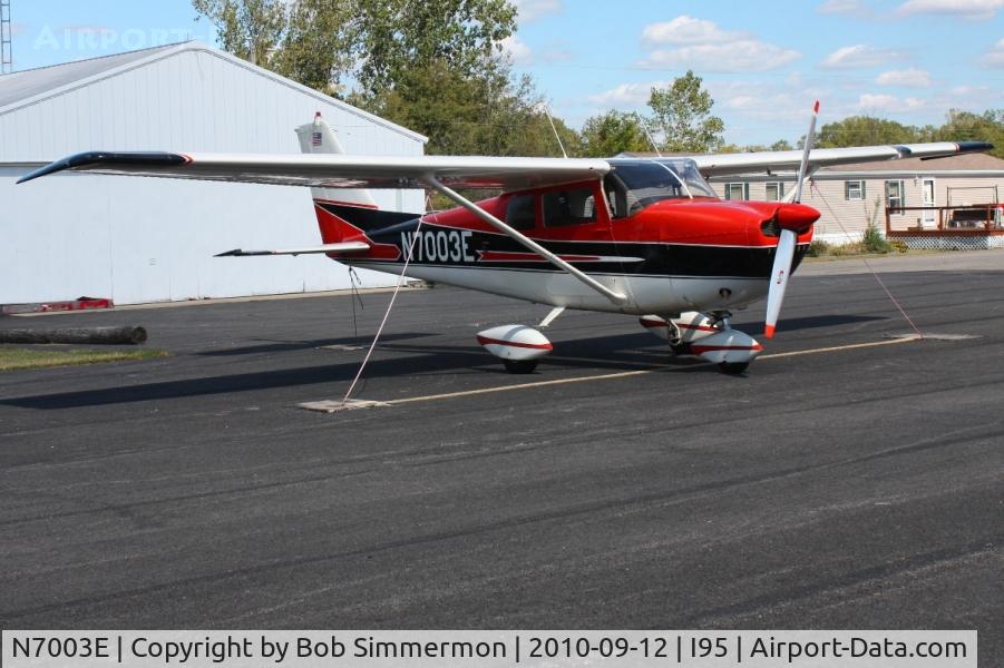 N7003E, 1960 Cessna 175A Skylark C/N 56503, On the ramp at Kenton, Ohio