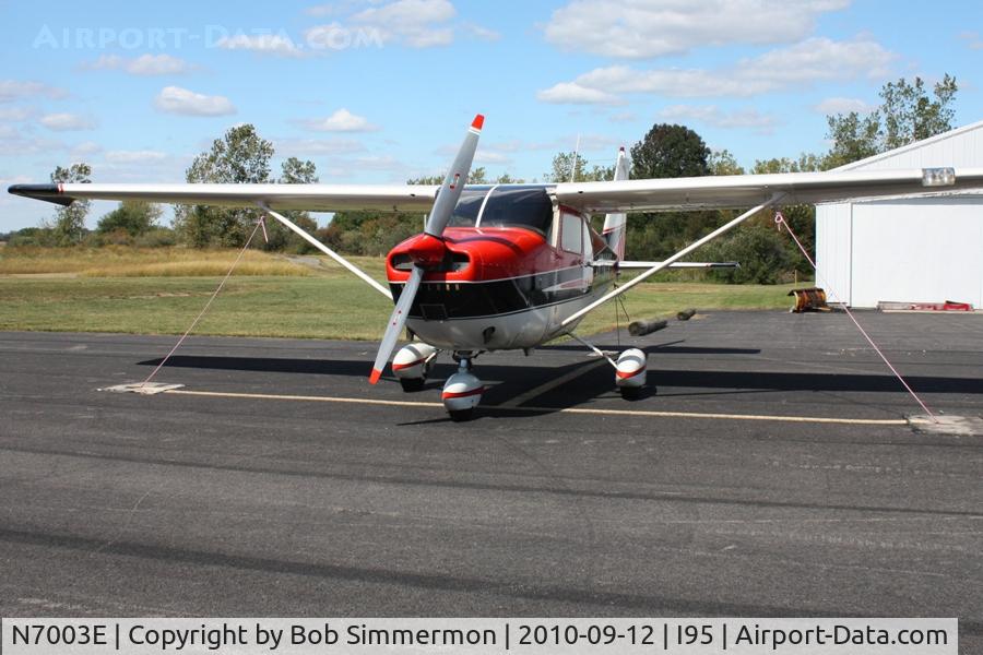 N7003E, 1960 Cessna 175A Skylark C/N 56503, On the ramp at Kenton, Ohio