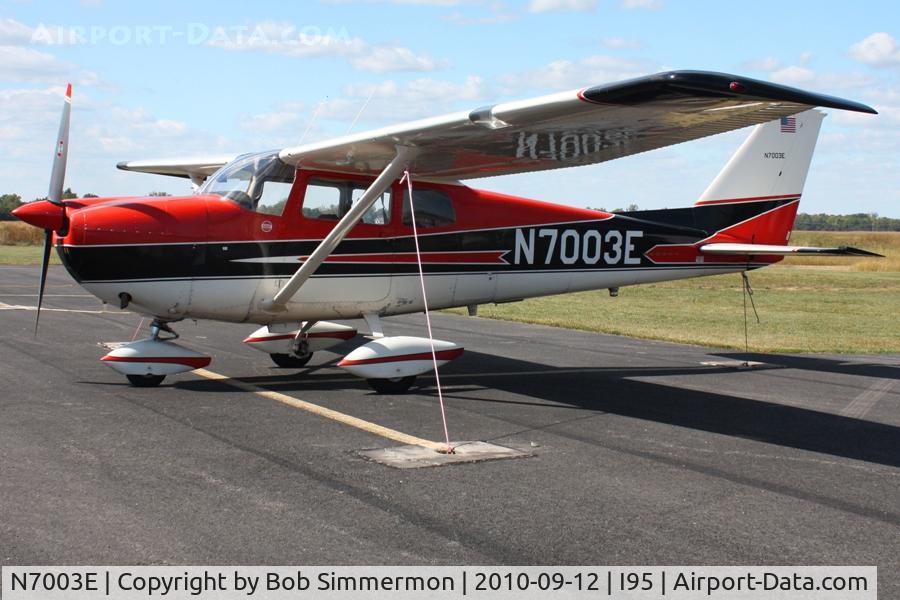N7003E, 1960 Cessna 175A Skylark C/N 56503, On the ramp at Kenton, Ohio