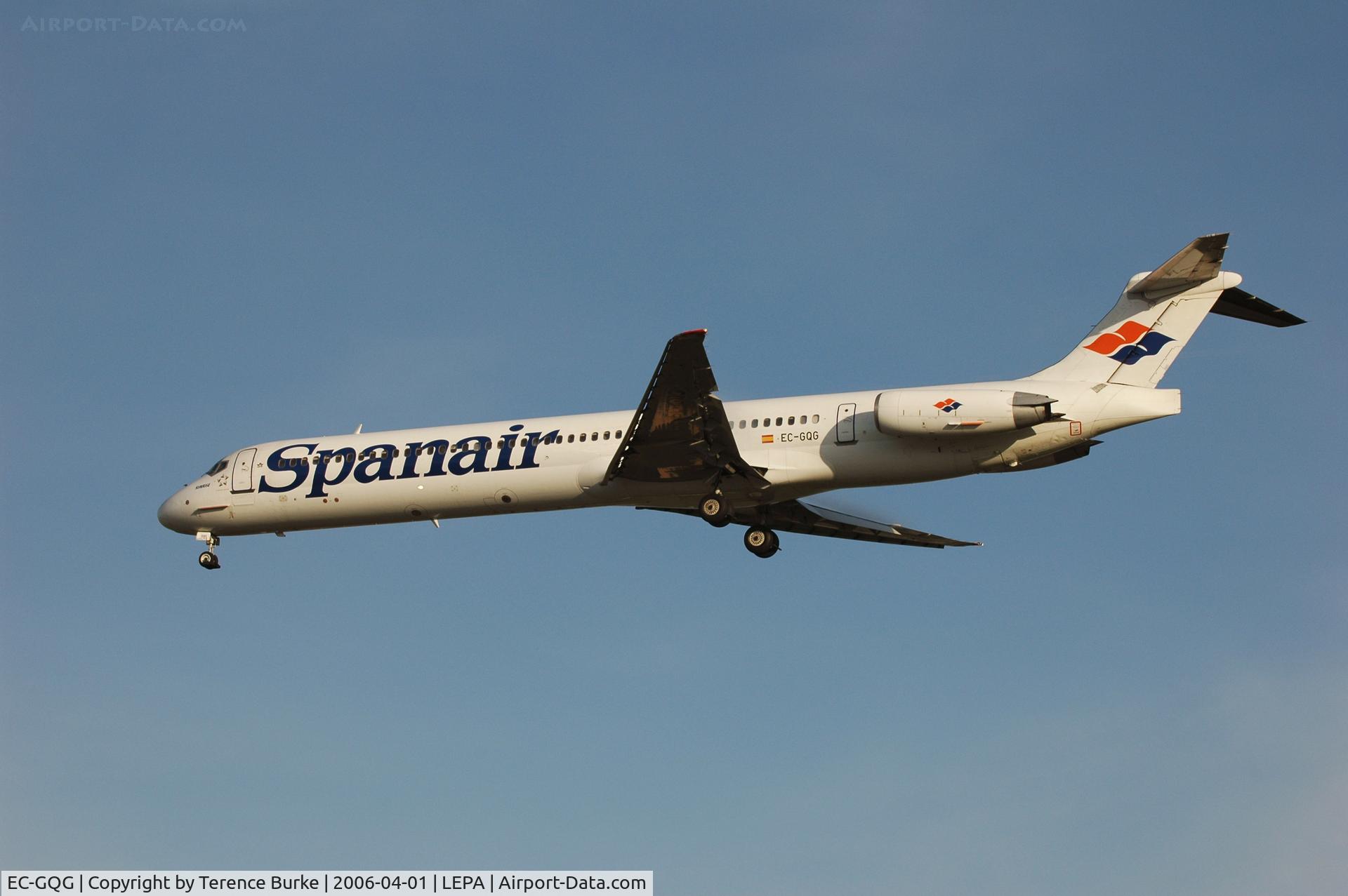 EC-GQG, 1988 McDonnell Douglas MD-83 (DC-9-83) C/N 49577, Palma (Majorca) Airport, April 2006