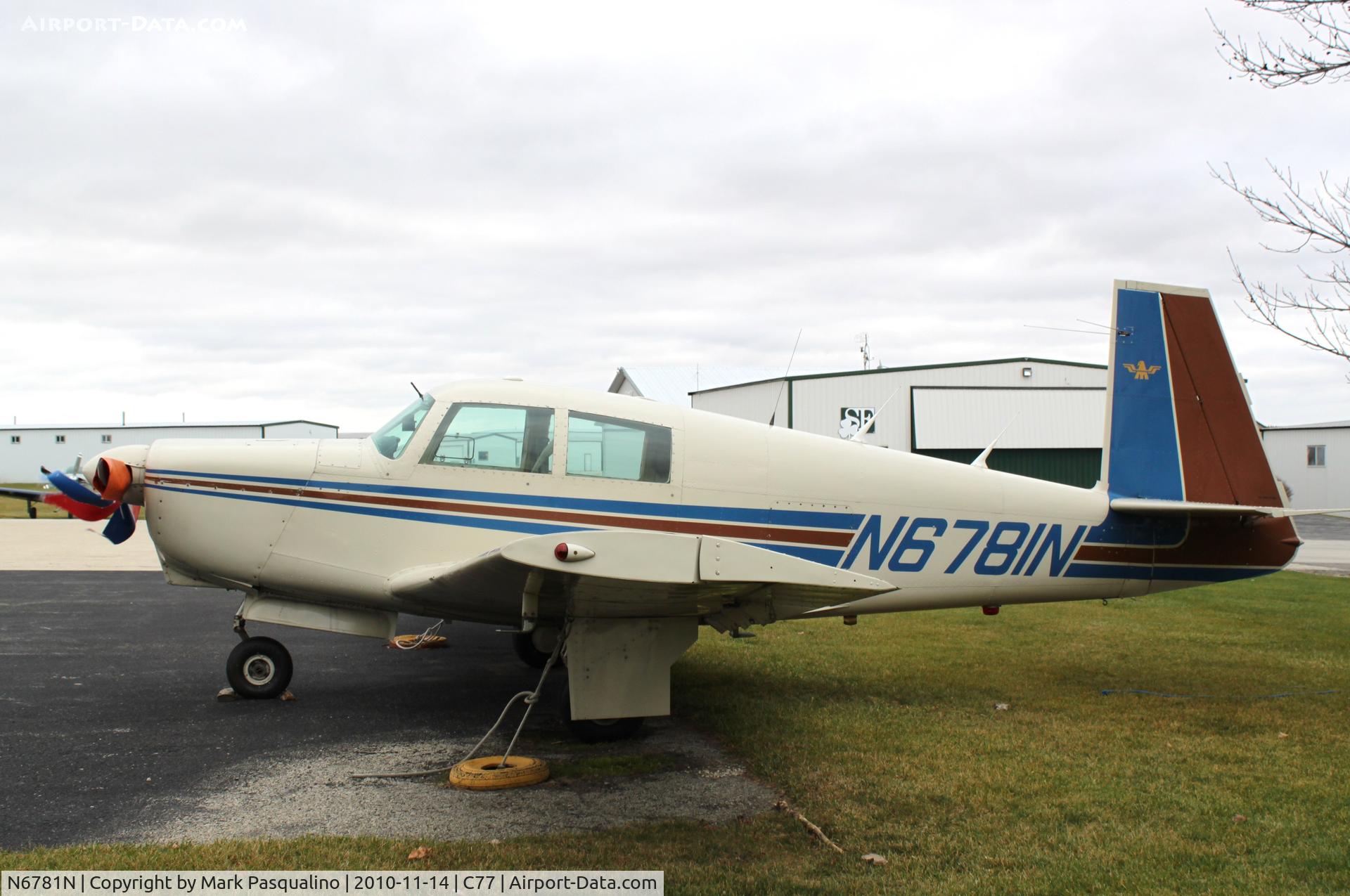N6781N, 1968 Mooney M20C Ranger C/N 680089, Mooney M20C
