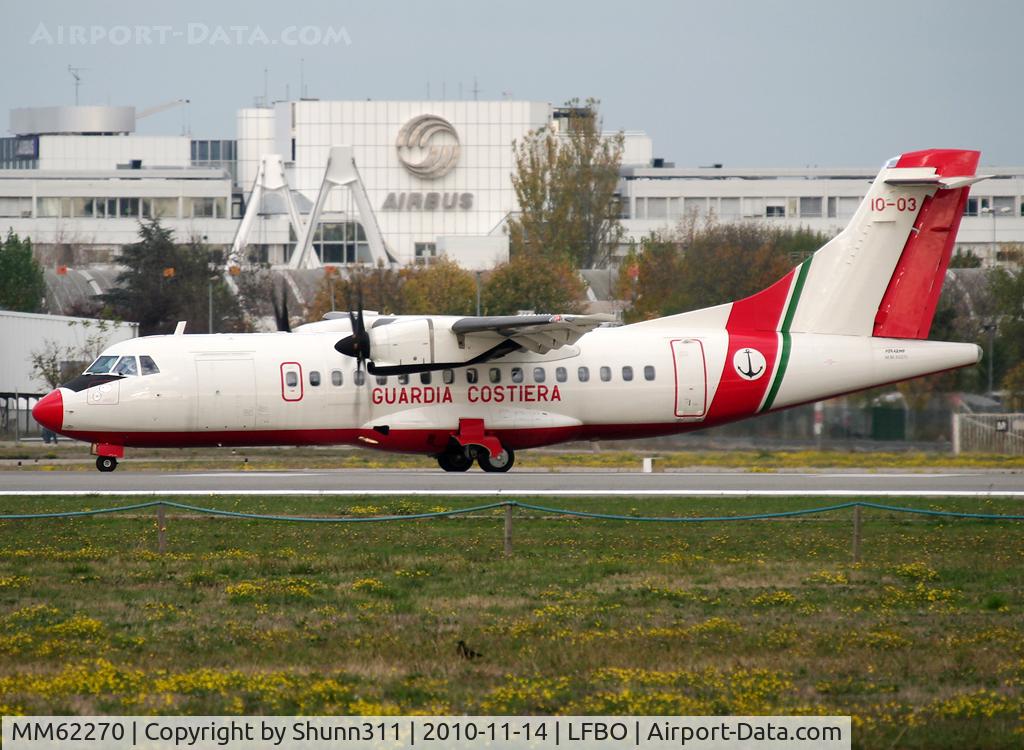 MM62270, 2009 ATR 42-500MP C/N 803, Lining up rwy 32R for departure...