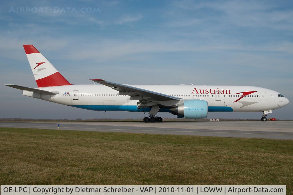 OE-LPC, 2002 Boeing 777-2Z9/ER C/N 29313, Austrian Airlines Boeing 777-200
