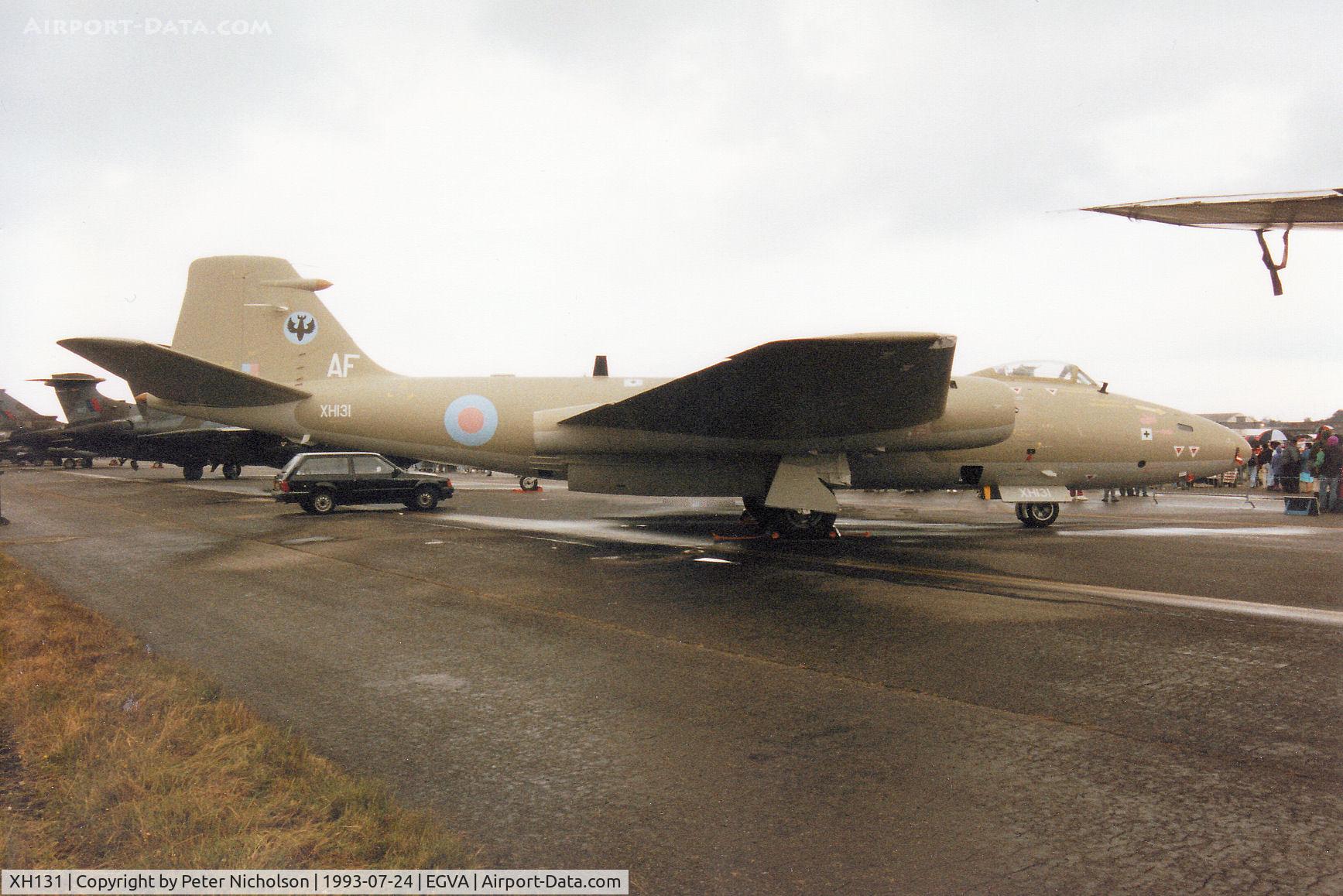 XH131, English Electric Canberra PR.9 C/N SH1721, Canberra PR.9, callsign Embassy 39, of 39 Squadron at RAF Wyton on display at the 1993 Intnl Air Tattoo at RAF Fairford.